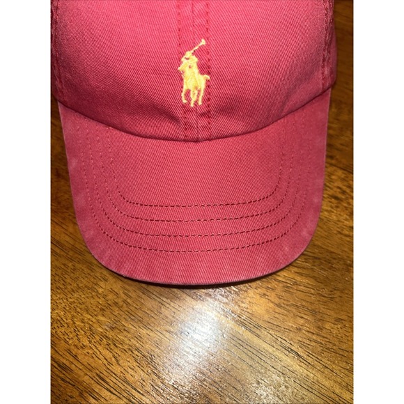 POLO RALPH LAUREN hat one size Redish /pink cap - Baby / toddler size - Picture 4 of 7